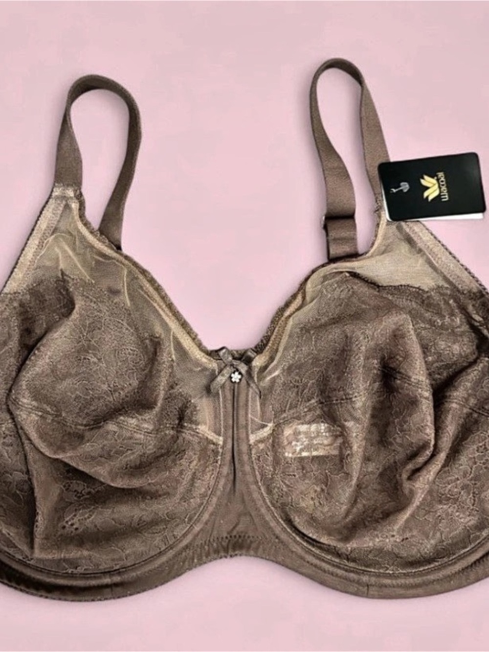 Wacoal Retro Chic Full Figure Underwire Bra 38G Cappuccino NWT Style 855186